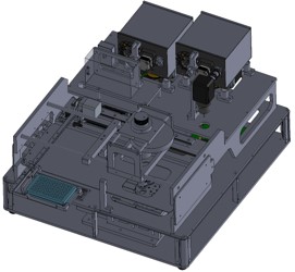 분광 모듈, 전기/ 전자 부품, 기계 부품들의 배치 및 조립